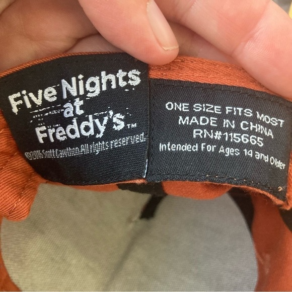 Five Nights At Freddy’s Fazbear Snapback Hat Cap with Plush Ears and Top Hat - Picture 3 of 5